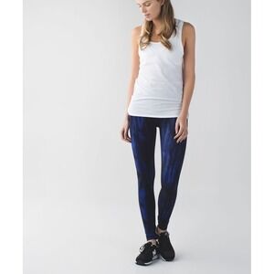Lululemon Wunder Under Tights Women's 6 Nightsky Harbor Blue Black Full-On Luon